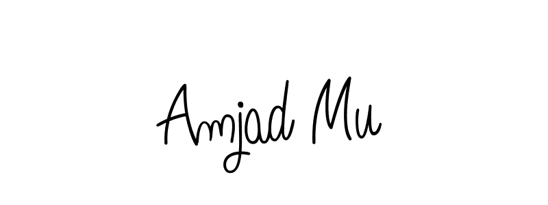 How to Draw Amjad Mu signature style? Angelique-Rose-font-FFP is a latest design signature styles for name Amjad Mu. Amjad Mu signature style 5 images and pictures png