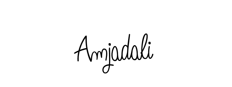 Amjadali stylish signature style. Best Handwritten Sign (Angelique-Rose-font-FFP) for my name. Handwritten Signature Collection Ideas for my name Amjadali. Amjadali signature style 5 images and pictures png