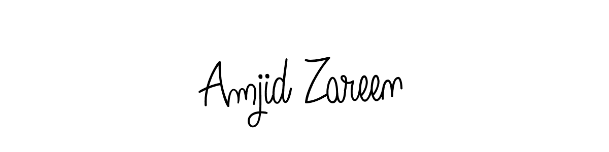 Make a beautiful signature design for name Amjid Zareen. Use this online signature maker to create a handwritten signature for free. Amjid Zareen signature style 5 images and pictures png