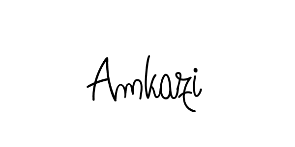 Amkazi stylish signature style. Best Handwritten Sign (Angelique-Rose-font-FFP) for my name. Handwritten Signature Collection Ideas for my name Amkazi. Amkazi signature style 5 images and pictures png