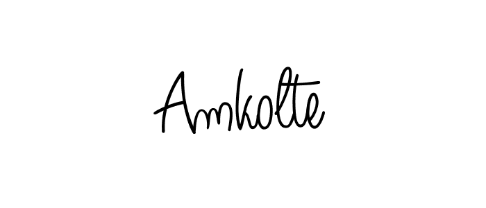 Create a beautiful signature design for name Amkolte. With this signature (Angelique-Rose-font-FFP) fonts, you can make a handwritten signature for free. Amkolte signature style 5 images and pictures png