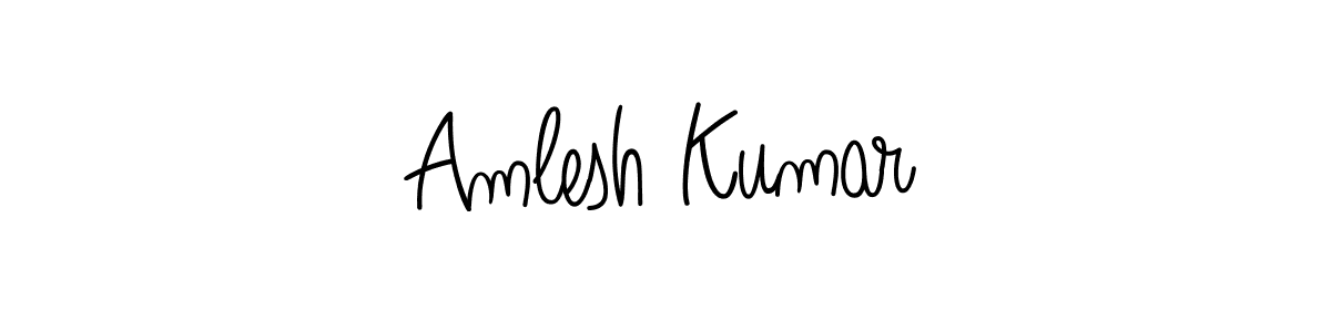 Once you've used our free online signature maker to create your best signature Angelique-Rose-font-FFP style, it's time to enjoy all of the benefits that Amlesh Kumar name signing documents. Amlesh Kumar signature style 5 images and pictures png