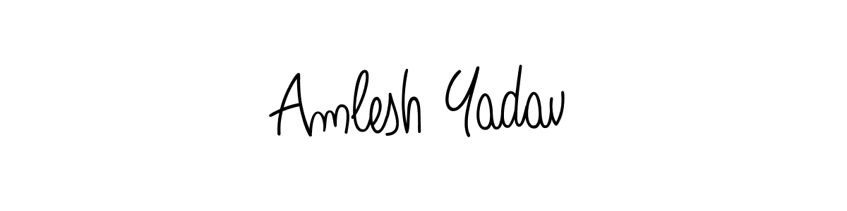 Make a short Amlesh Yadav signature style. Manage your documents anywhere anytime using Angelique-Rose-font-FFP. Create and add eSignatures, submit forms, share and send files easily. Amlesh Yadav signature style 5 images and pictures png