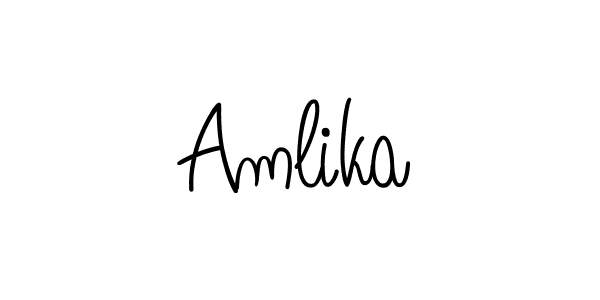 Create a beautiful signature design for name Amlika. With this signature (Angelique-Rose-font-FFP) fonts, you can make a handwritten signature for free. Amlika signature style 5 images and pictures png