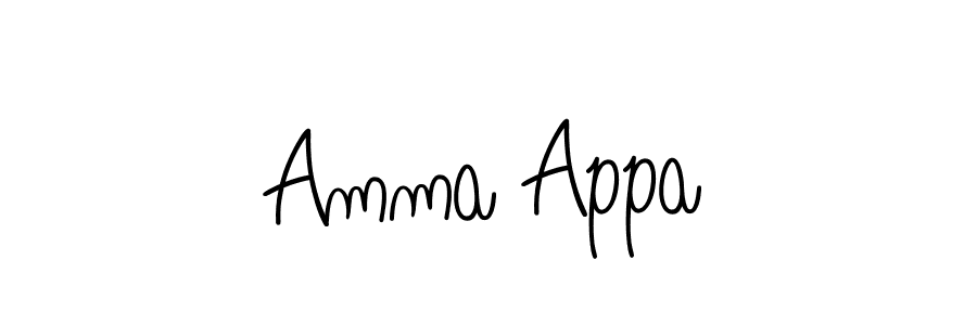 How to make Amma Appa name signature. Use Angelique-Rose-font-FFP style for creating short signs online. This is the latest handwritten sign. Amma Appa signature style 5 images and pictures png
