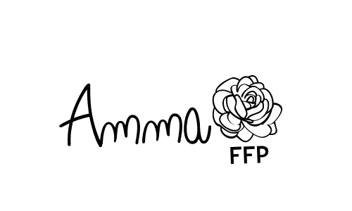 Design your own signature with our free online signature maker. With this signature software, you can create a handwritten (Angelique-Rose-font-FFP) signature for name Amma0. Amma0 signature style 5 images and pictures png