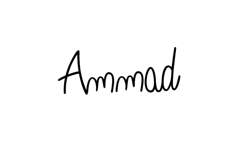 You should practise on your own different ways (Angelique-Rose-font-FFP) to write your name (Ammad) in signature. don't let someone else do it for you. Ammad signature style 5 images and pictures png