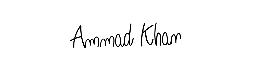 Make a beautiful signature design for name Ammad Khan. Use this online signature maker to create a handwritten signature for free. Ammad Khan signature style 5 images and pictures png