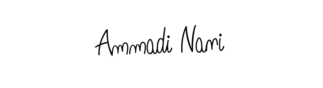 The best way (Angelique-Rose-font-FFP) to make a short signature is to pick only two or three words in your name. The name Ammadi Nani include a total of six letters. For converting this name. Ammadi Nani signature style 5 images and pictures png