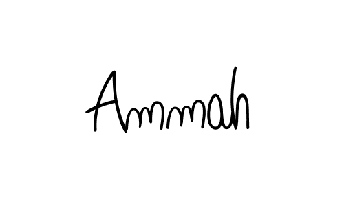 Make a beautiful signature design for name Ammah. With this signature (Angelique-Rose-font-FFP) style, you can create a handwritten signature for free. Ammah signature style 5 images and pictures png