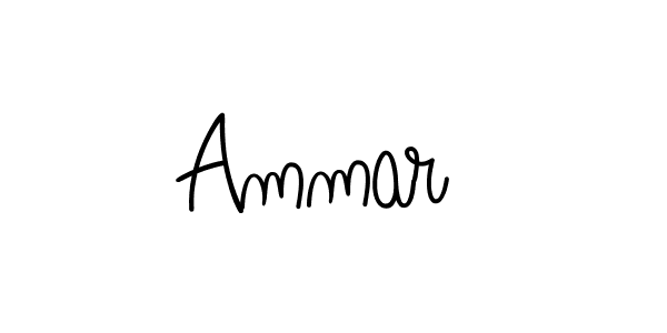 Design your own signature with our free online signature maker. With this signature software, you can create a handwritten (Angelique-Rose-font-FFP) signature for name Ammar . Ammar  signature style 5 images and pictures png