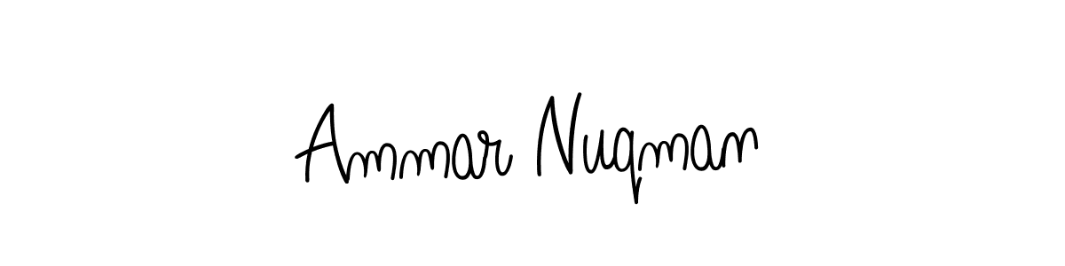 You can use this online signature creator to create a handwritten signature for the name Ammar Nuqman. This is the best online autograph maker. Ammar Nuqman signature style 5 images and pictures png