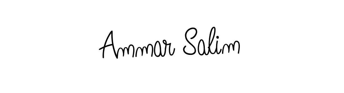 Also we have Ammar Salim name is the best signature style. Create professional handwritten signature collection using Angelique-Rose-font-FFP autograph style. Ammar Salim signature style 5 images and pictures png