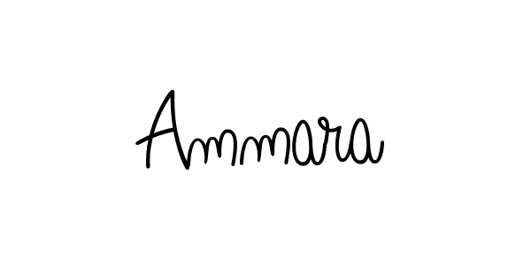Use a signature maker to create a handwritten signature online. With this signature software, you can design (Angelique-Rose-font-FFP) your own signature for name Ammara. Ammara signature style 5 images and pictures png