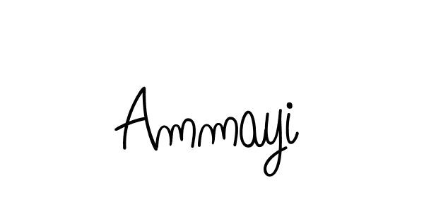 Design your own signature with our free online signature maker. With this signature software, you can create a handwritten (Angelique-Rose-font-FFP) signature for name Ammayi. Ammayi signature style 5 images and pictures png