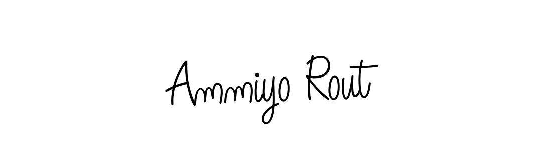 The best way (Angelique-Rose-font-FFP) to make a short signature is to pick only two or three words in your name. The name Ammiyo Rout include a total of six letters. For converting this name. Ammiyo Rout signature style 5 images and pictures png