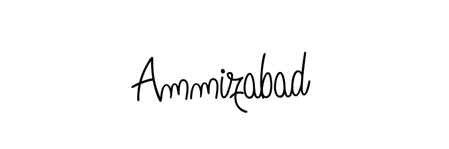 Ammizabad stylish signature style. Best Handwritten Sign (Angelique-Rose-font-FFP) for my name. Handwritten Signature Collection Ideas for my name Ammizabad. Ammizabad signature style 5 images and pictures png