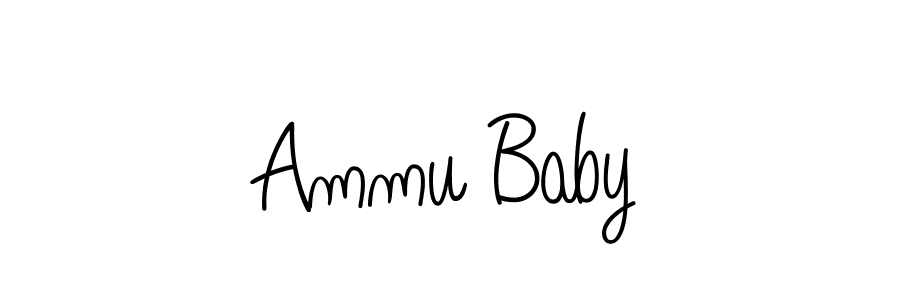 if you are searching for the best signature style for your name Ammu Baby. so please give up your signature search. here we have designed multiple signature styles  using Angelique-Rose-font-FFP. Ammu Baby signature style 5 images and pictures png