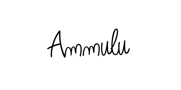 Make a short Ammulu signature style. Manage your documents anywhere anytime using Angelique-Rose-font-FFP. Create and add eSignatures, submit forms, share and send files easily. Ammulu signature style 5 images and pictures png