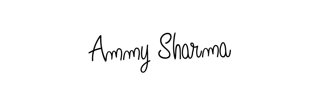 Also we have Ammy Sharma name is the best signature style. Create professional handwritten signature collection using Angelique-Rose-font-FFP autograph style. Ammy Sharma signature style 5 images and pictures png