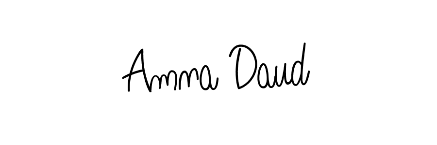The best way (Angelique-Rose-font-FFP) to make a short signature is to pick only two or three words in your name. The name Amna Daud include a total of six letters. For converting this name. Amna Daud signature style 5 images and pictures png