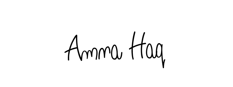 Also You can easily find your signature by using the search form. We will create Amna Haq name handwritten signature images for you free of cost using Angelique-Rose-font-FFP sign style. Amna Haq signature style 5 images and pictures png