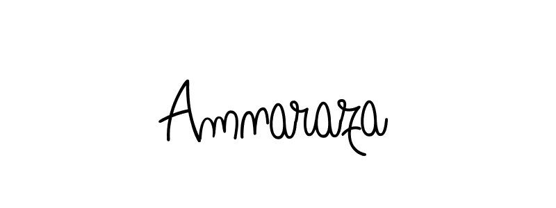 Make a beautiful signature design for name Amnaraza. With this signature (Angelique-Rose-font-FFP) style, you can create a handwritten signature for free. Amnaraza signature style 5 images and pictures png