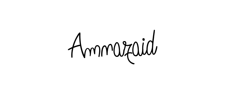 Design your own signature with our free online signature maker. With this signature software, you can create a handwritten (Angelique-Rose-font-FFP) signature for name Amnazaid. Amnazaid signature style 5 images and pictures png