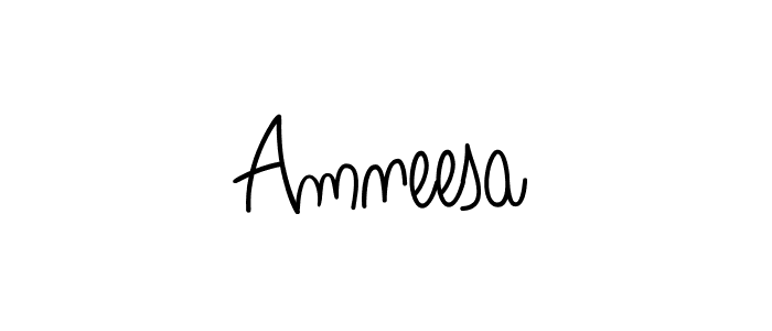 if you are searching for the best signature style for your name Amneesa. so please give up your signature search. here we have designed multiple signature styles  using Angelique-Rose-font-FFP. Amneesa signature style 5 images and pictures png
