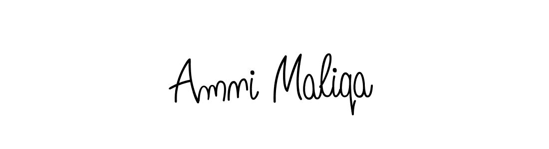 Make a short Amni Maliqa signature style. Manage your documents anywhere anytime using Angelique-Rose-font-FFP. Create and add eSignatures, submit forms, share and send files easily. Amni Maliqa signature style 5 images and pictures png