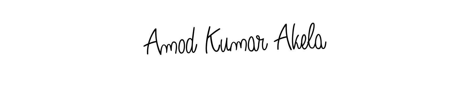 The best way (Angelique-Rose-font-FFP) to make a short signature is to pick only two or three words in your name. The name Amod Kumar Akela include a total of six letters. For converting this name. Amod Kumar Akela signature style 5 images and pictures png