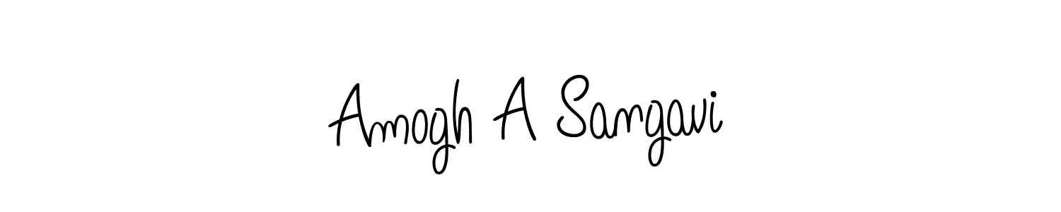 Here are the top 10 professional signature styles for the name Amogh A Sangavi. These are the best autograph styles you can use for your name. Amogh A Sangavi signature style 5 images and pictures png