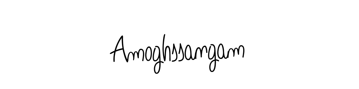 Design your own signature with our free online signature maker. With this signature software, you can create a handwritten (Angelique-Rose-font-FFP) signature for name Amoghssangam. Amoghssangam signature style 5 images and pictures png