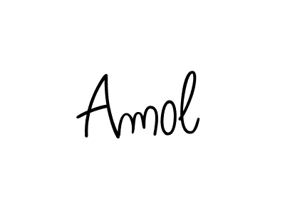 Make a beautiful signature design for name Amol. With this signature (Angelique-Rose-font-FFP) style, you can create a handwritten signature for free. Amol signature style 5 images and pictures png