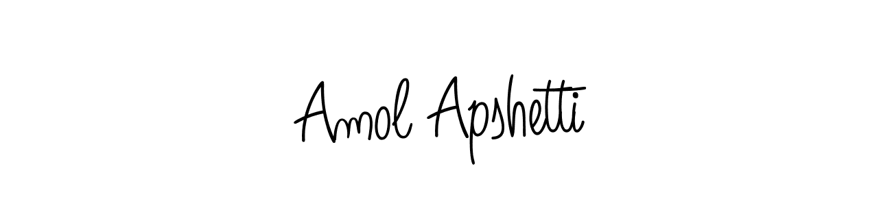 Make a beautiful signature design for name Amol Apshetti. Use this online signature maker to create a handwritten signature for free. Amol Apshetti signature style 5 images and pictures png