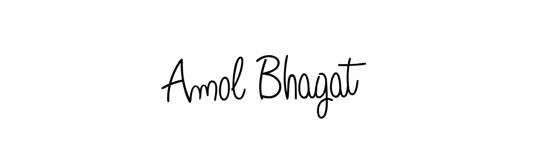 Amol Bhagat stylish signature style. Best Handwritten Sign (Angelique-Rose-font-FFP) for my name. Handwritten Signature Collection Ideas for my name Amol Bhagat. Amol Bhagat signature style 5 images and pictures png