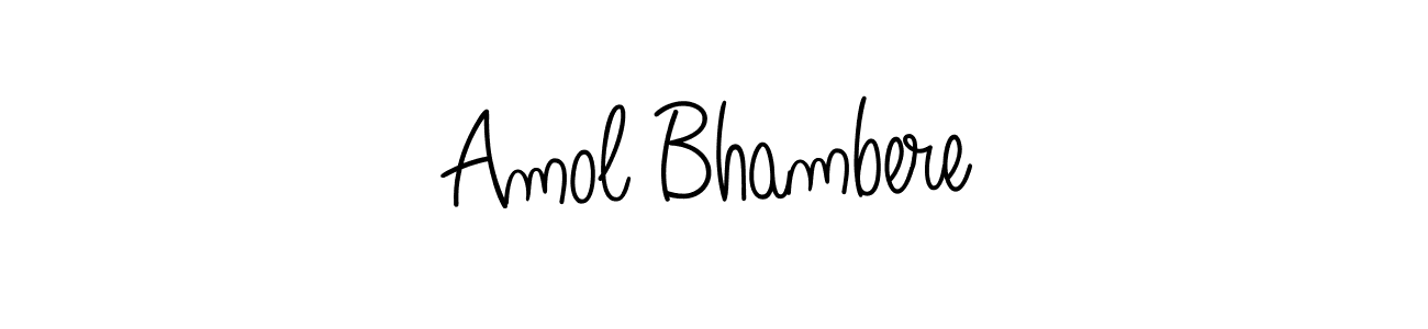 Best and Professional Signature Style for Amol Bhambere. Angelique-Rose-font-FFP Best Signature Style Collection. Amol Bhambere signature style 5 images and pictures png