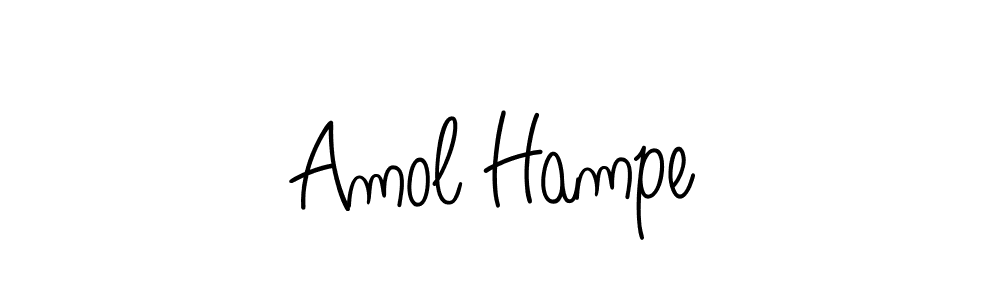 You should practise on your own different ways (Angelique-Rose-font-FFP) to write your name (Amol Hampe) in signature. don't let someone else do it for you. Amol Hampe signature style 5 images and pictures png