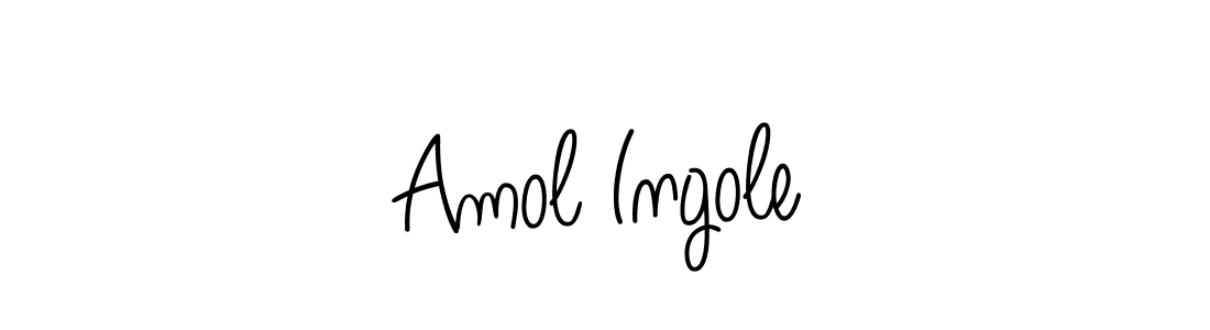 The best way (Angelique-Rose-font-FFP) to make a short signature is to pick only two or three words in your name. The name Amol Ingole include a total of six letters. For converting this name. Amol Ingole signature style 5 images and pictures png