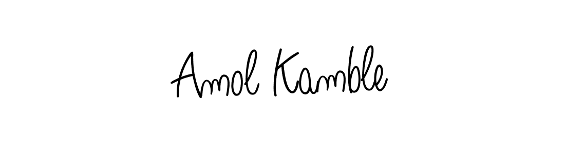 How to make Amol Kamble signature? Angelique-Rose-font-FFP is a professional autograph style. Create handwritten signature for Amol Kamble name. Amol Kamble signature style 5 images and pictures png