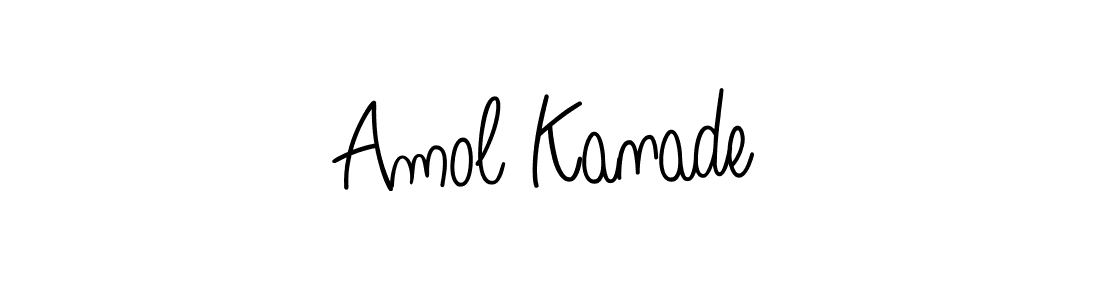 Amol Kanade stylish signature style. Best Handwritten Sign (Angelique-Rose-font-FFP) for my name. Handwritten Signature Collection Ideas for my name Amol Kanade. Amol Kanade signature style 5 images and pictures png