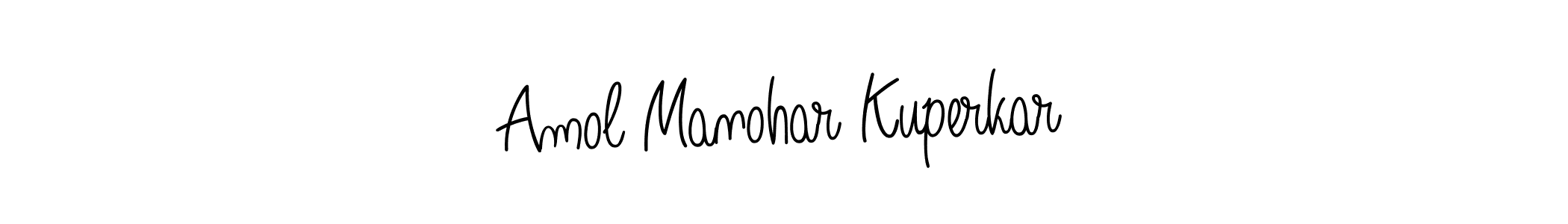 Use a signature maker to create a handwritten signature online. With this signature software, you can design (Angelique-Rose-font-FFP) your own signature for name Amol Manohar Kuperkar. Amol Manohar Kuperkar signature style 5 images and pictures png