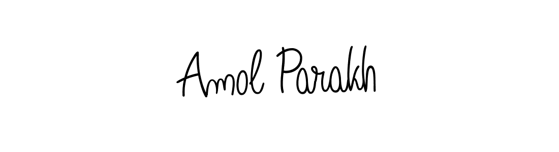 Amol Parakh stylish signature style. Best Handwritten Sign (Angelique-Rose-font-FFP) for my name. Handwritten Signature Collection Ideas for my name Amol Parakh. Amol Parakh signature style 5 images and pictures png