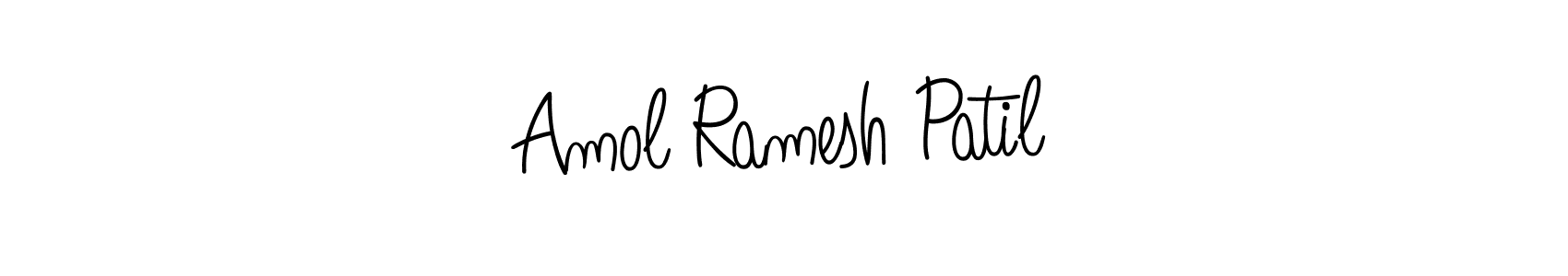 Make a beautiful signature design for name Amol Ramesh Patil. With this signature (Angelique-Rose-font-FFP) style, you can create a handwritten signature for free. Amol Ramesh Patil signature style 5 images and pictures png