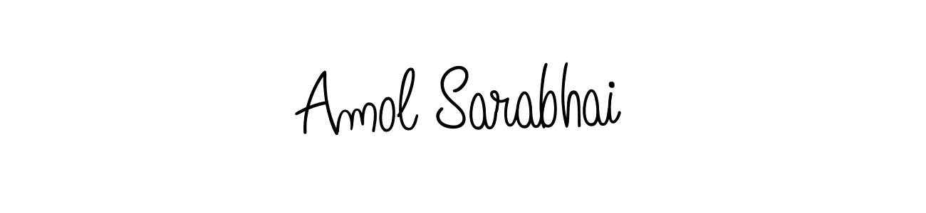 Amol Sarabhai stylish signature style. Best Handwritten Sign (Angelique-Rose-font-FFP) for my name. Handwritten Signature Collection Ideas for my name Amol Sarabhai. Amol Sarabhai signature style 5 images and pictures png