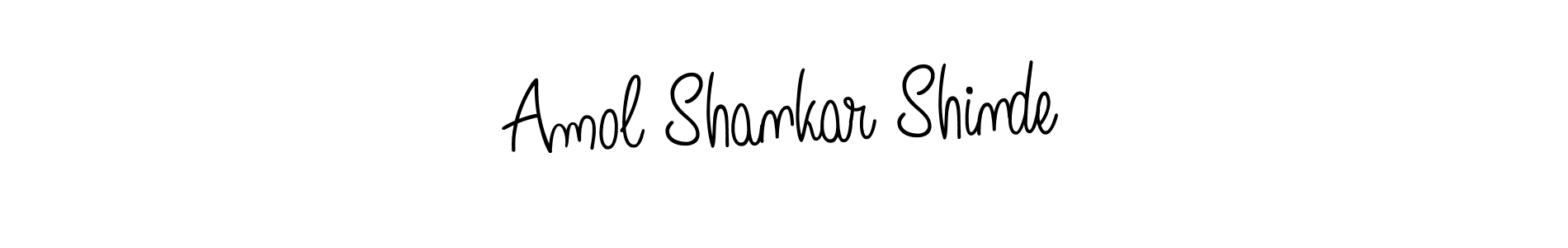 Use a signature maker to create a handwritten signature online. With this signature software, you can design (Angelique-Rose-font-FFP) your own signature for name Amol Shankar Shinde. Amol Shankar Shinde signature style 5 images and pictures png