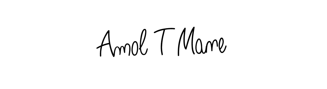 Make a beautiful signature design for name Amol T Mane. With this signature (Angelique-Rose-font-FFP) style, you can create a handwritten signature for free. Amol T Mane signature style 5 images and pictures png