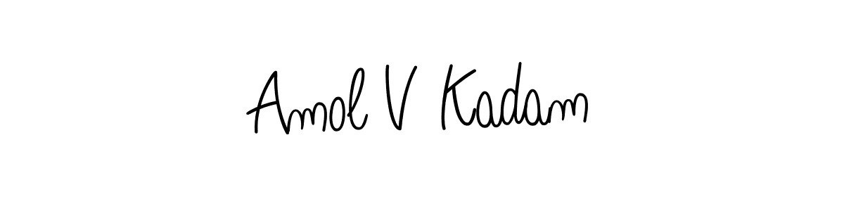 You can use this online signature creator to create a handwritten signature for the name Amol V Kadam. This is the best online autograph maker. Amol V Kadam signature style 5 images and pictures png