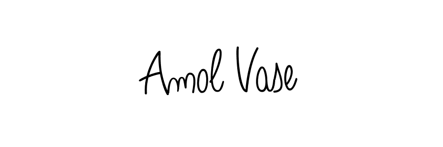 Amol Vase stylish signature style. Best Handwritten Sign (Angelique-Rose-font-FFP) for my name. Handwritten Signature Collection Ideas for my name Amol Vase. Amol Vase signature style 5 images and pictures png