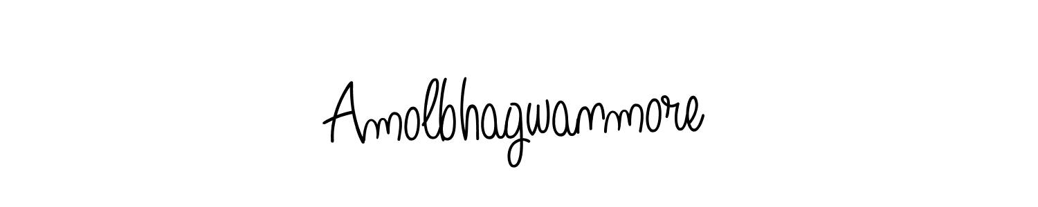 The best way (Angelique-Rose-font-FFP) to make a short signature is to pick only two or three words in your name. The name Amolbhagwanmore include a total of six letters. For converting this name. Amolbhagwanmore signature style 5 images and pictures png